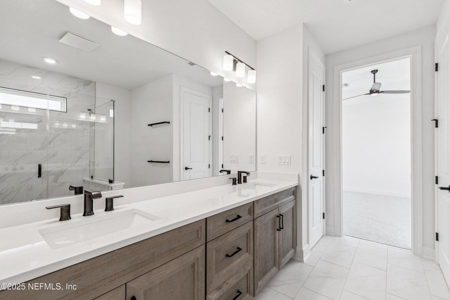 Furnished interior view inside a new home in Seven Pines 50' Rear Entry, Jacksonville (Image 13). Furnished interior view inside a new home in Seven Pines 50' Rear Entry, Jacksonville (Image 13).