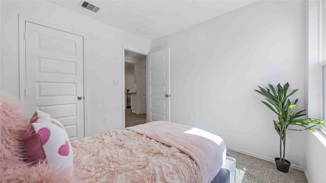 Furnished interior view inside a new home in Garver Heights, Houston (Image 10). Furnished interior view inside a new home in Garver Heights, Houston (Image 10).