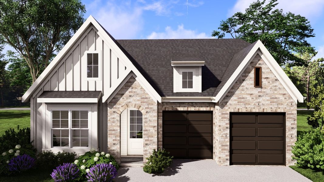 Elevation B with Brick Accent Elevation B with Brick Accent