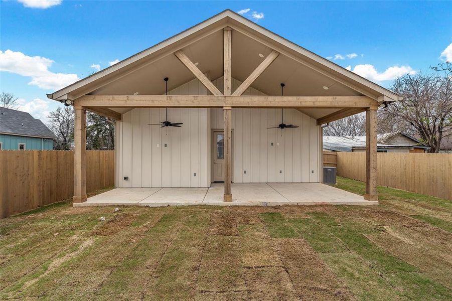 Exterior details and patio area of a home in , Waco (Image 2). Exterior details and patio area of a home in , Waco (Image 2).
