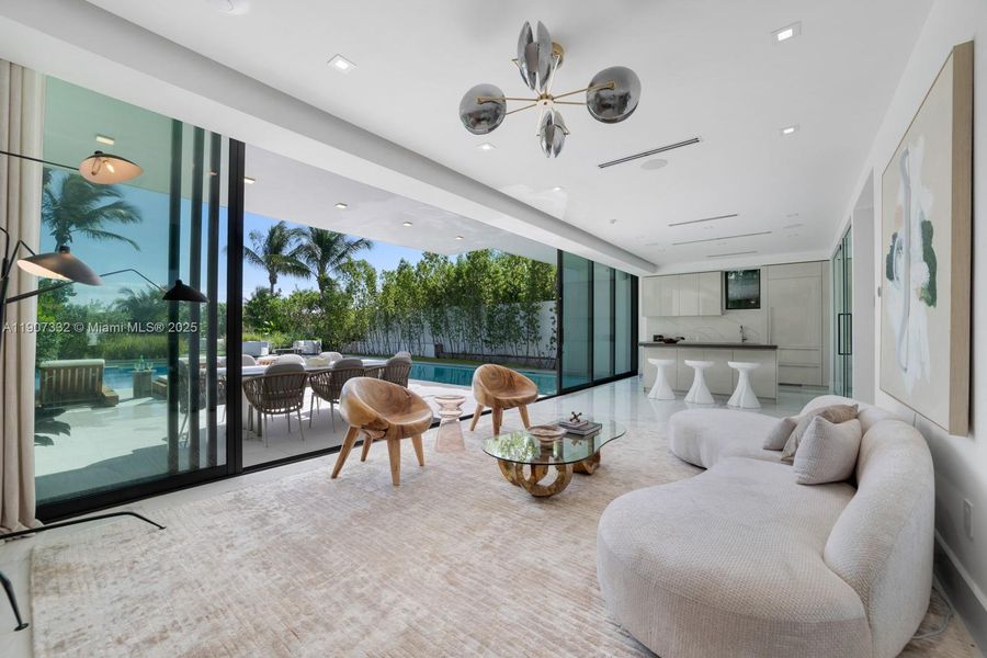 Furnished interior view inside a new home in , Miami Beach (Image 11). Furnished interior view inside a new home in , Miami Beach (Image 11).