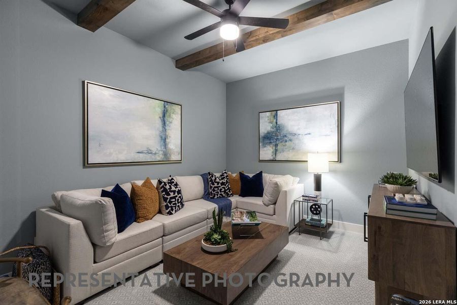 Furnished interior view inside a new home in Davis Ranch, San Antonio (Image 33).