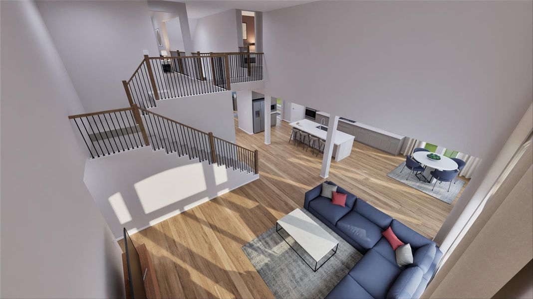 Furnished interior view inside a new home in Bridgeland, Cypress (Image 8).