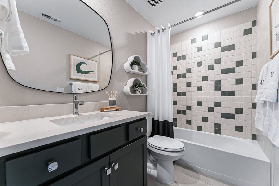 Representative furnished interior of a home built from the Windsor by Taylor Morrison in Macanta City Collection, Castle Rock (Image 42).