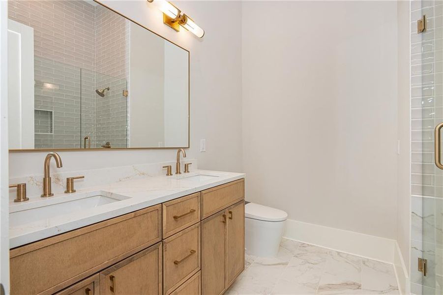 Furnished interior view inside a new home in , Alpharetta (Image 42).