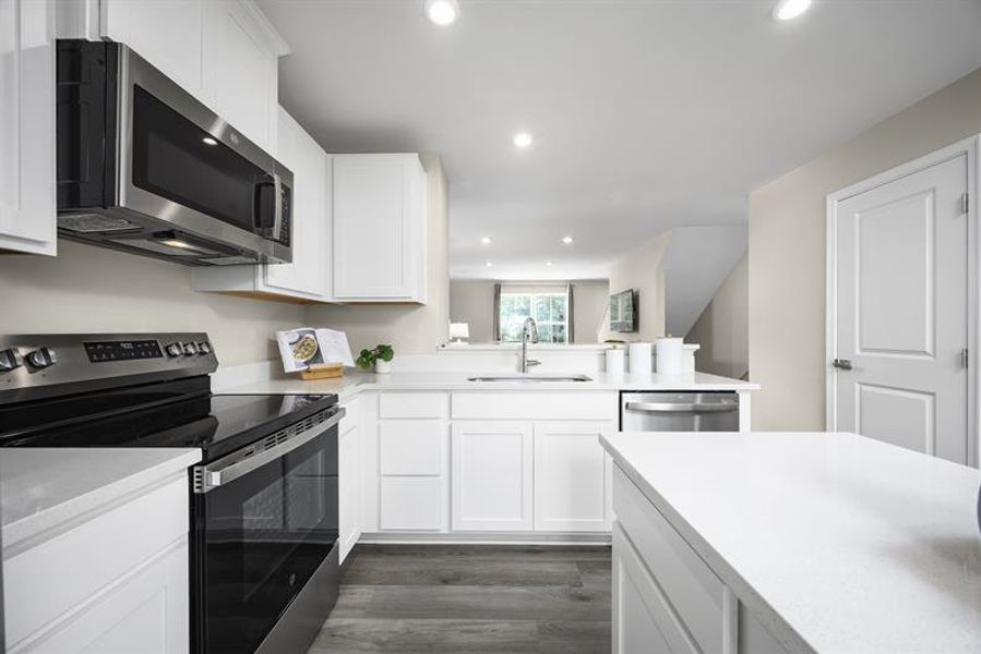 Representative furnished interior of a home built from the Spencer by Ryan Homes in Northerly, Charlotte (Image 5).