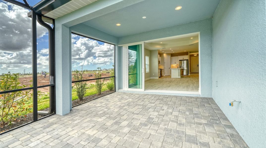 Exterior details and patio area of a home in Palm Grove, Lakewood Ranch (Image 22). Exterior details and patio area of a home in Palm Grove, Lakewood Ranch (Image 22).