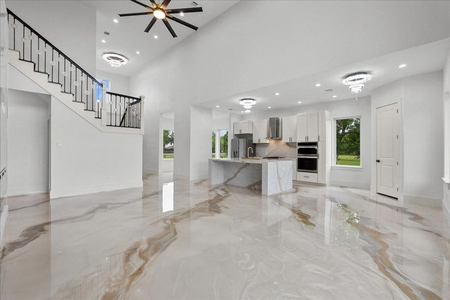 Spacious open floor plan with luxury finishes throughout.