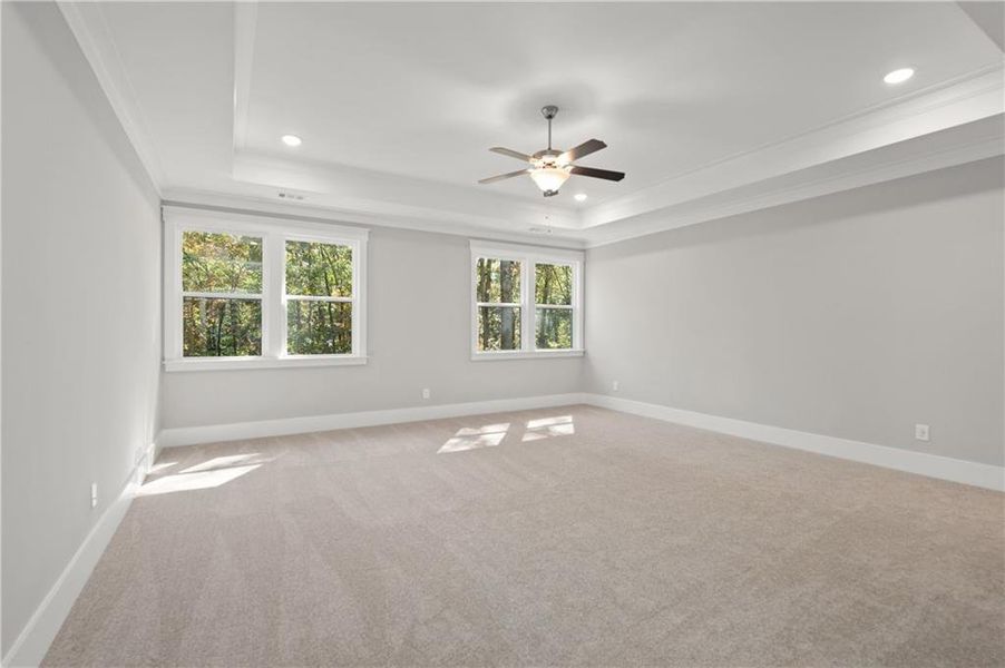Spacious, unfurnished interior of a new home in Chattahoochee Reserve, Cumming (Image 23). Spacious, unfurnished interior of a new home in Chattahoochee Reserve, Cumming (Image 23).