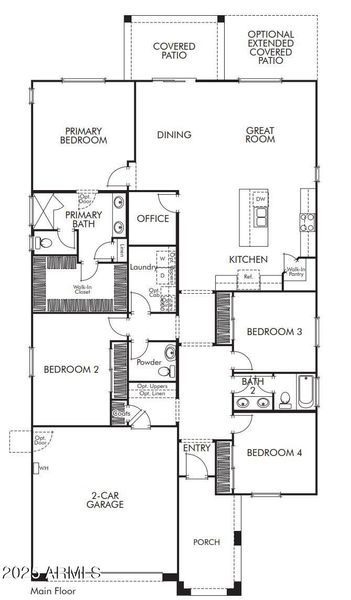 4002 Floor Plan Garage Left