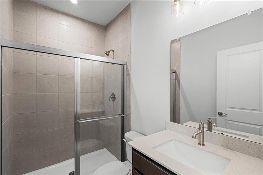 Furnished interior view inside a new home in Reunion, Flowery Branch (Image 5).