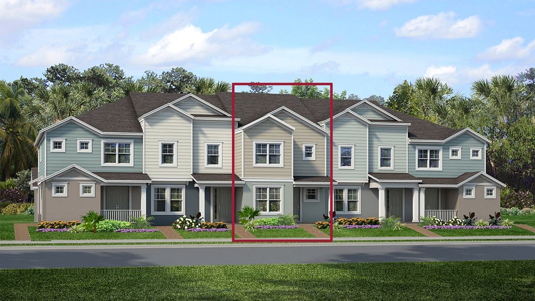 Representative exterior photo of a completed home built from the The Jefferson by Park Square Residential in Townwalk at Babcock Ranch, Punta Gorda, FL (Image 2). Representative exterior photo of a completed home built from the The Jefferson by Park Square Residential in Townwalk at Babcock Ranch, Punta Gorda, FL (Image 2).