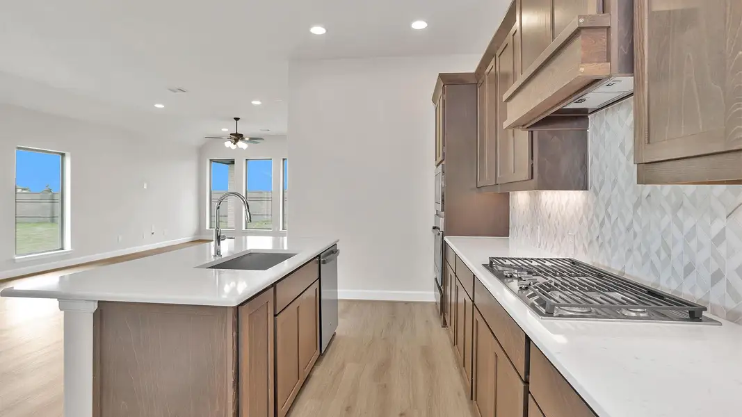 Furnished interior view inside a new home in Bridgeland, Cypress (Image 6).