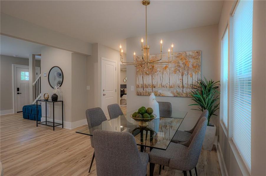 Furnished interior view inside a new home in , Covington (Image 10).