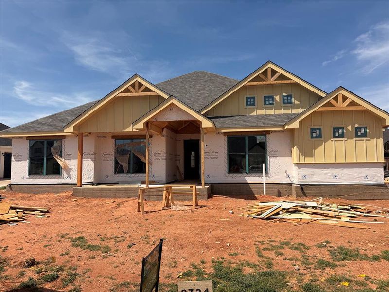 In-progress construction of a new home in , Abilene, TX (Image 3).