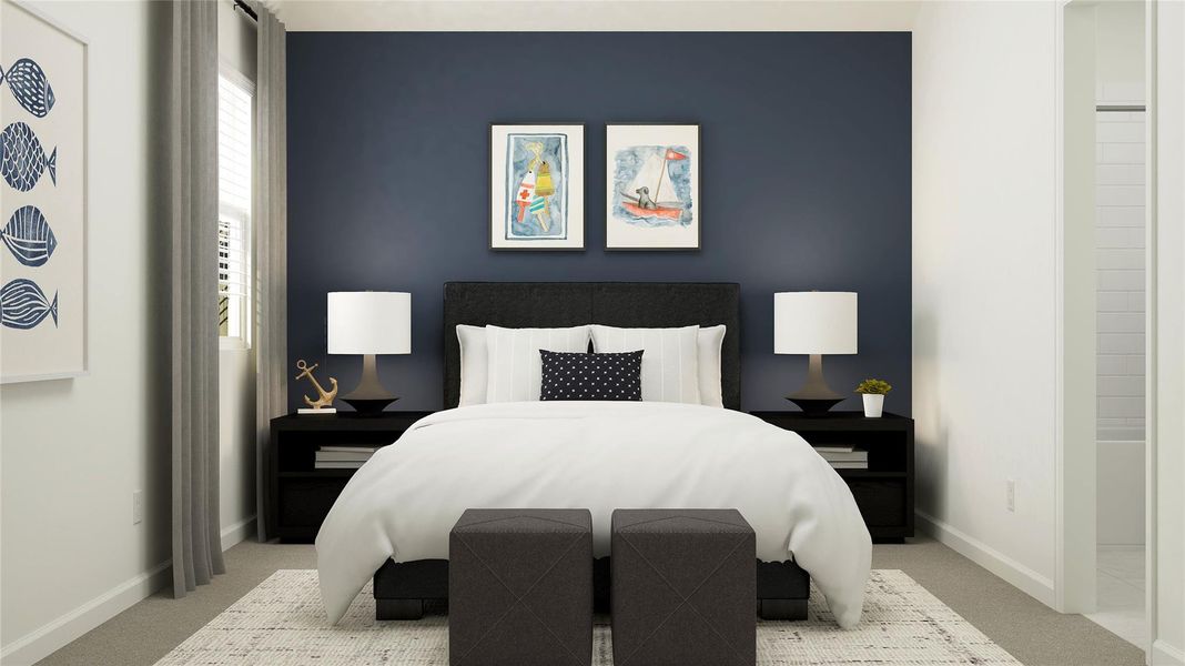 Furnished interior view inside a new home in The Preserve at Rosenberg, Rosenberg (Image 24).
