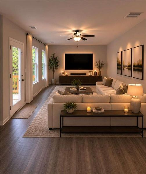 Furnished interior view inside a new home in , Dallas (Image 5).