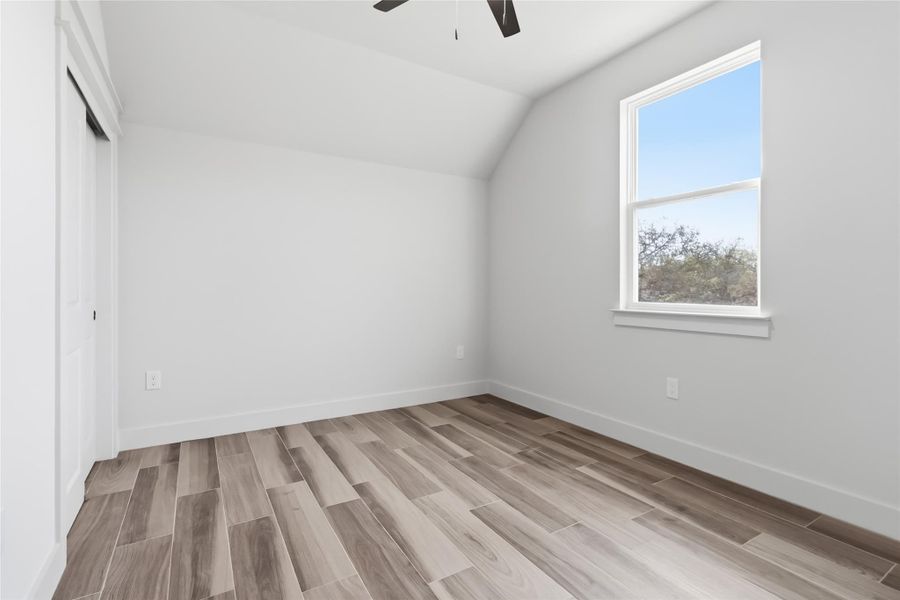 Bedroom #3 on second level without virtual staging