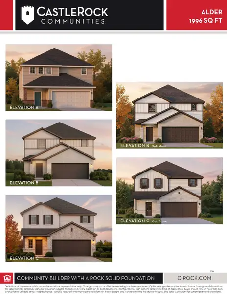 Image 2 representing the Alder by CastleRock Communities in Willow View, Converse, TX.