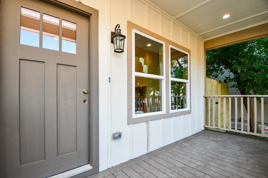 Exterior details and patio area of a home in , Houston (Image 2). Exterior details and patio area of a home in , Houston (Image 2).