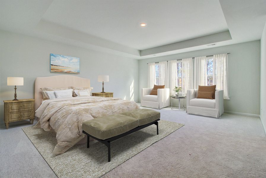 Furnished interior view inside a new home in Sweetgrass at Summers Corner, Summerville (Image 2).