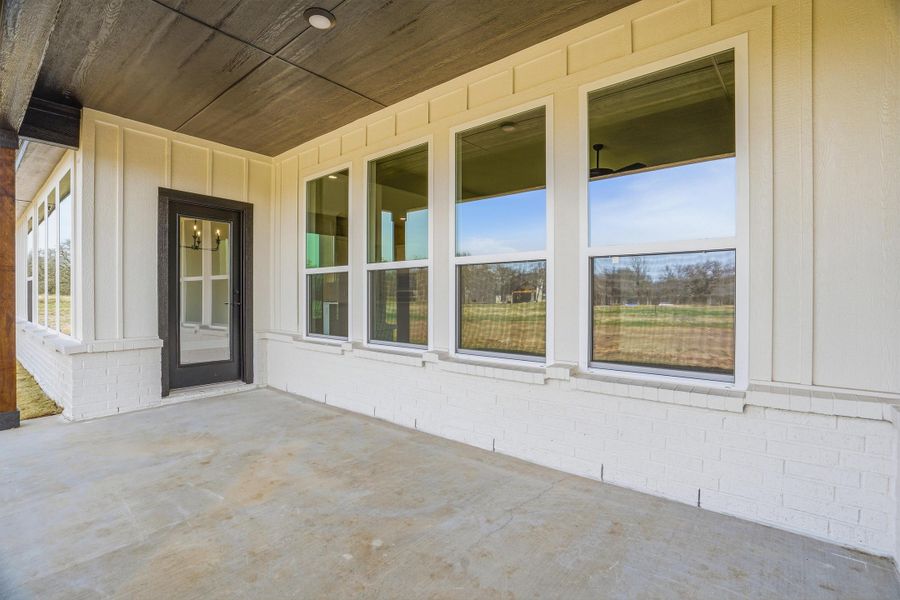 Exterior details and patio area of a home in Taylor Ranch, Springtown (Image 25).
