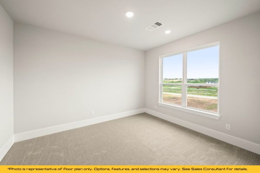 Representative unfurnished interior of a home built from the Aspen by Stonefield Homes in Heath Golf and Yacht Club, Rockwall (Image 50).