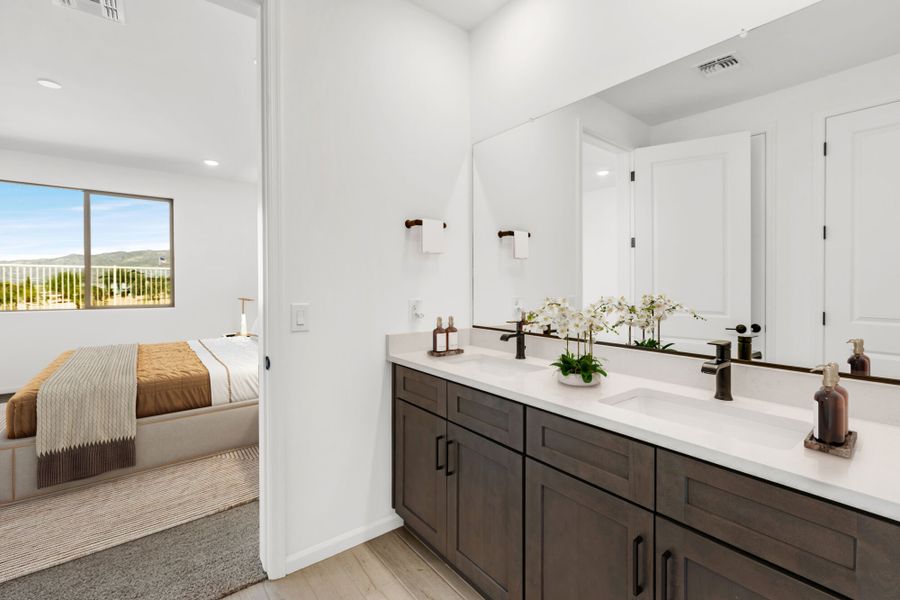 Furnished interior view inside a new home in Oasis At Rocking K, Vail (Image 9).