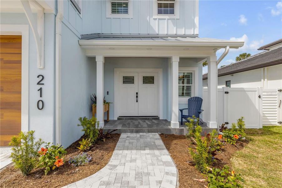 Exterior details and patio area of a home in , New Smyrna Beach (Image 43).