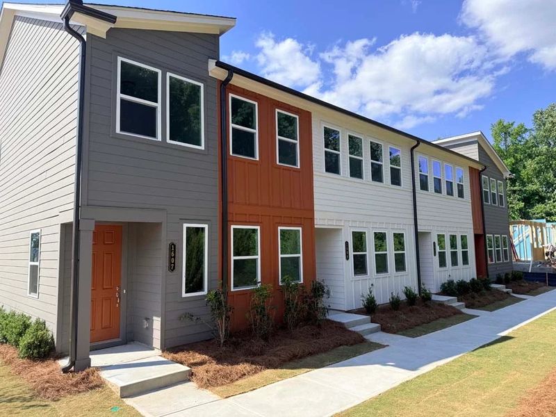 Front Exterior of Townhome Building Construction Progress Front Exterior of Townhome Building Construction Progress