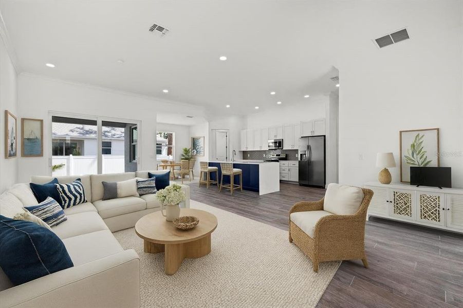 Furnished interior view inside a new home in , North Port (Image 6). Furnished interior view inside a new home in , North Port (Image 6).