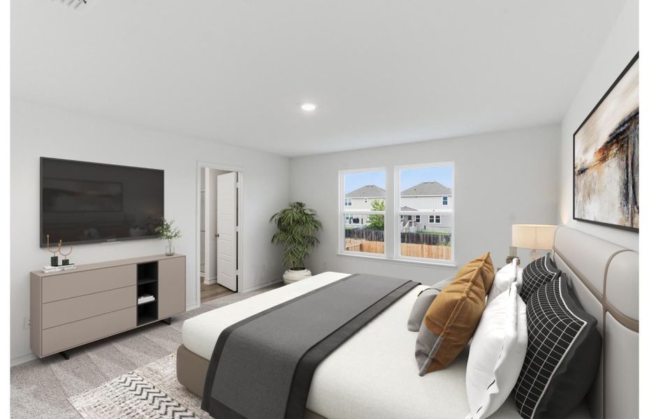 Representative furnished interior of a home built from the Coolidge by Centex in Horizon Ridge, San Antonio (Image 13). Representative furnished interior of a home built from the Coolidge by Centex in Horizon Ridge, San Antonio (Image 13).