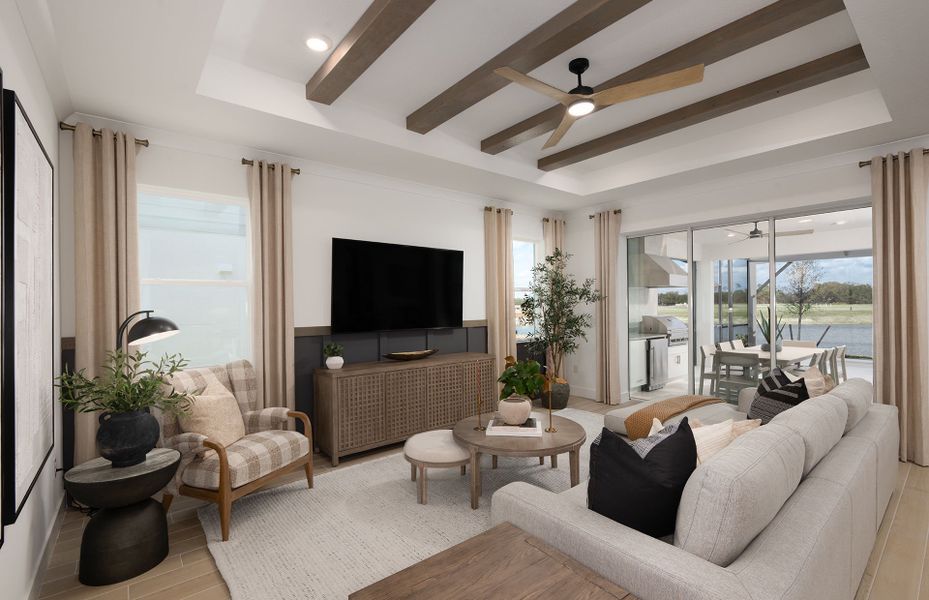 Representative furnished interior of a home built from the Mystique by Pulte Homes in Riversong, Parrish (Image 10).