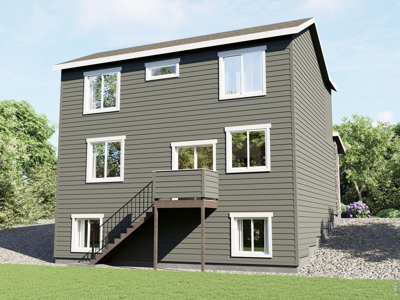 Exterior details and patio area of a home in Wilson Commons, Loveland (Image 4).