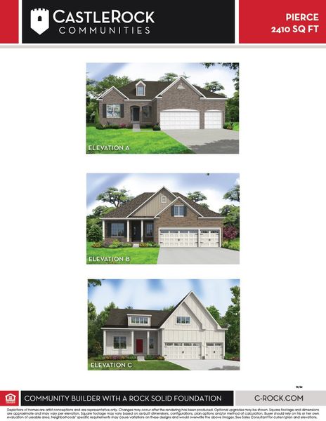 Front exterior of a new home in Dorris Farm, White House, TN, highlighting curb appeal (Image 2).