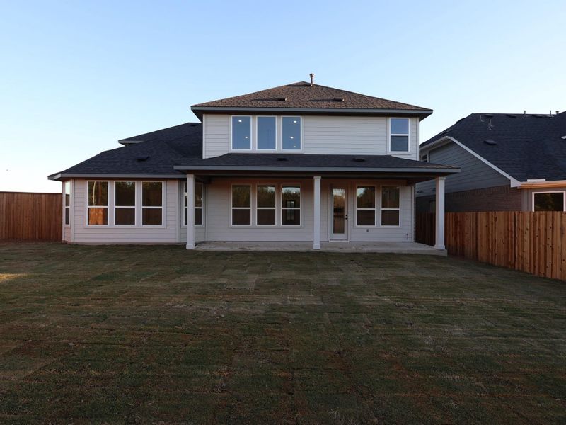 Exterior details and patio area of a home in Edgewood, Leander (Image 2). Exterior details and patio area of a home in Edgewood, Leander (Image 2).
