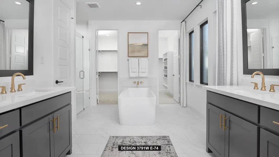 Furnished interior view inside a new home in Elyson, Katy (Image 9).