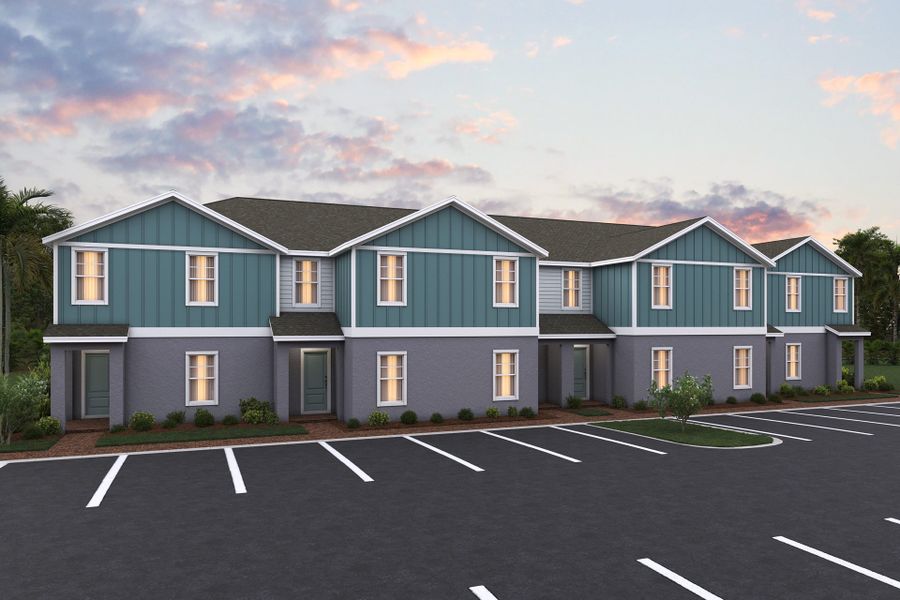 Pine Meadows Reserve townhomes - exterior elevation