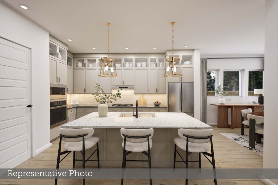 Furnished interior view inside a new home in Two Step Farm - Enclave Collection, Montgomery (Image 6).