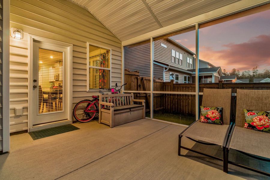Exterior details and patio area of a home in Heron's Walk at Summers Corner, Summerville (Image 33).