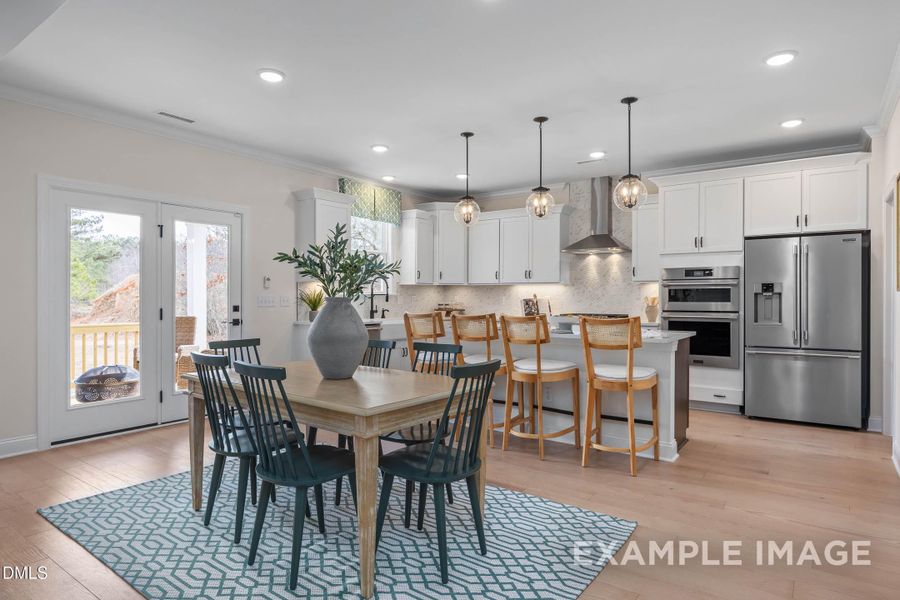 Furnished interior view inside a new home in Addison West, Holly Springs (Image 9). Furnished interior view inside a new home in Addison West, Holly Springs (Image 9).
