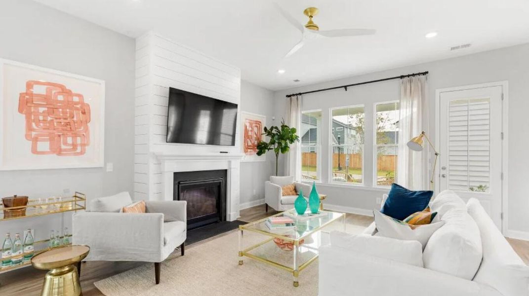 Furnished interior view inside a new home in , Summerville (Image 5).