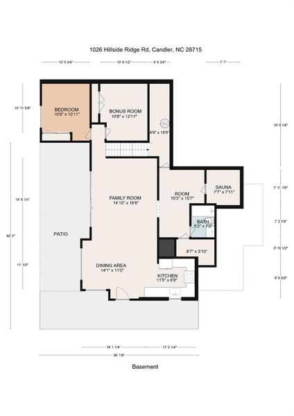 2D floor plan layout of this home in , Candler, NC (Image 7). 2D floor plan layout of this home in , Candler, NC (Image 7).