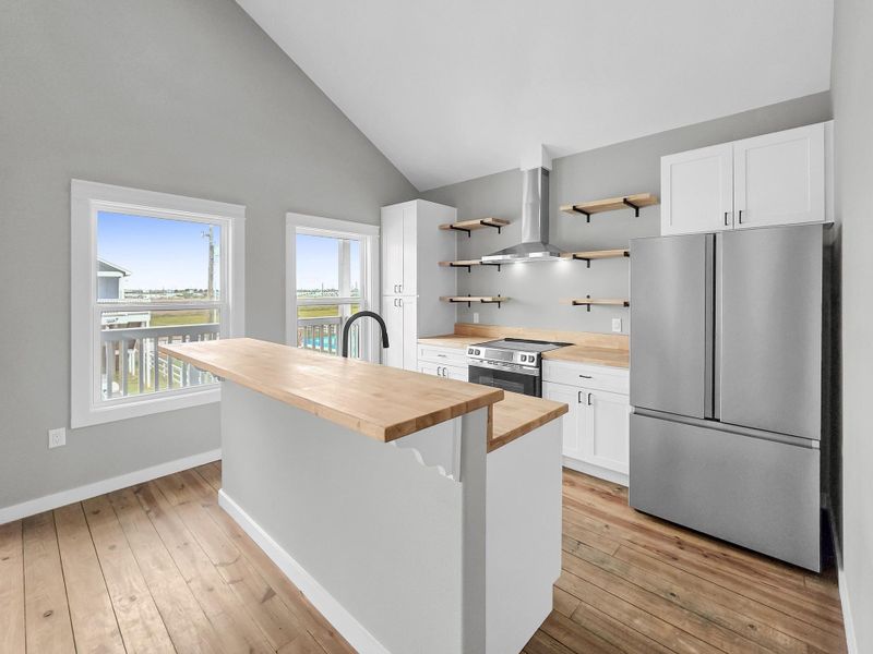 Furnished interior view inside a new home in , Crystal Beach (Image 8).
