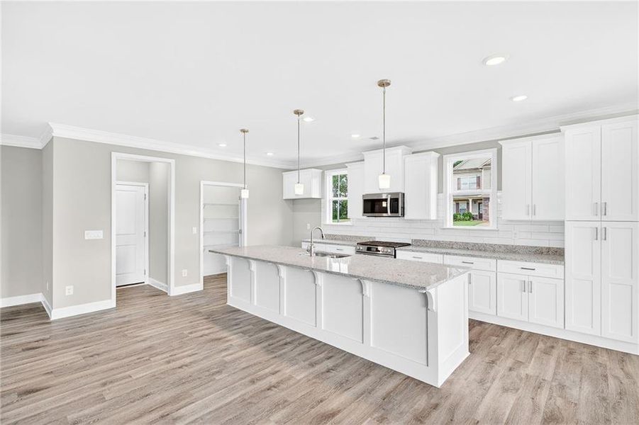 Furnished interior view inside a new home in , Hiram (Image 8).