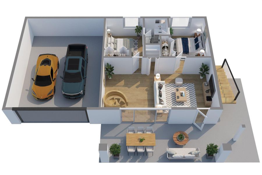 2D floor plan layout of this home in , Wellington, FL (Image 37).