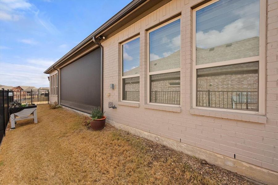 Exterior details and patio area of a home in Ladera at the Reserve, Mansfield (Image 21).