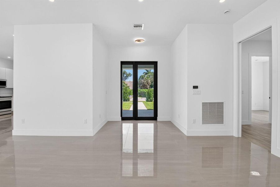 Front door from inside