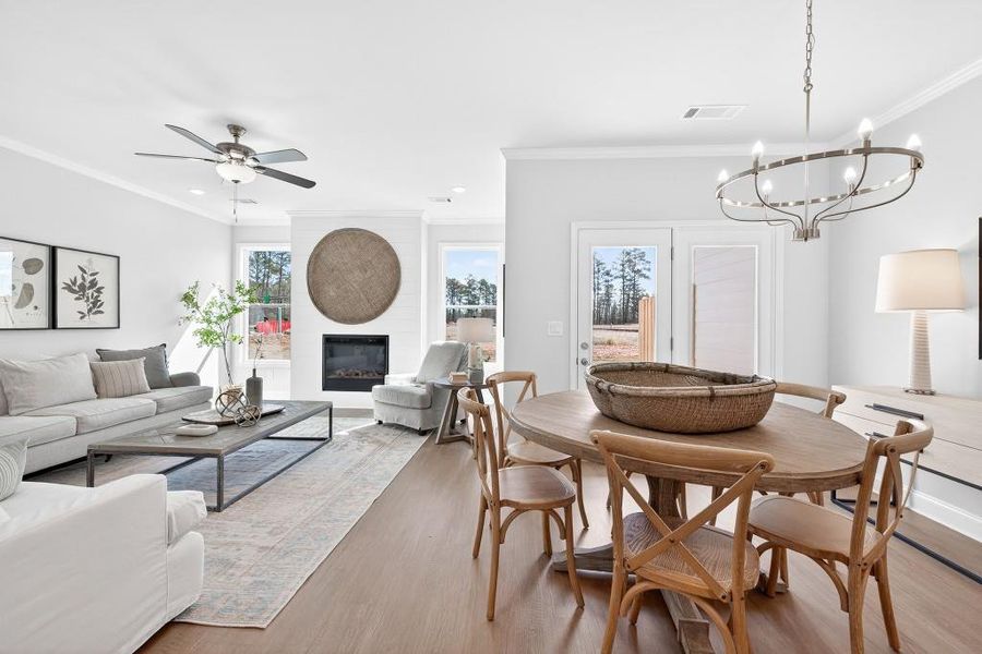 Furnished interior view inside a new home in , Suwanee (Image 10).