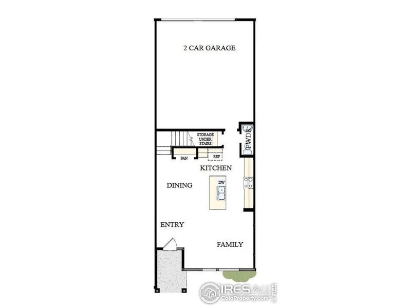 2D floor plan layout of this home in Kinston Mainstreet Townhomes, Loveland, CO (Image 3). 2D floor plan layout of this home in Kinston Mainstreet Townhomes, Loveland, CO (Image 3).
